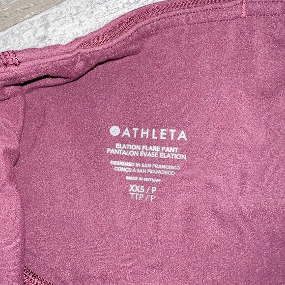 Athleta Elation Flare Pant Purple Size XXS - Picture 5 of 7